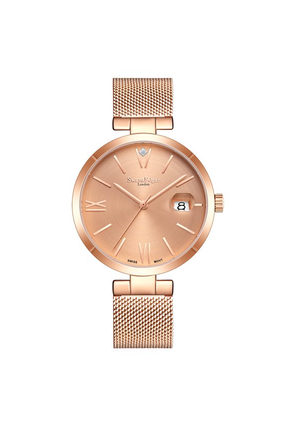 Ladies Pastel Diamond Rose Watch