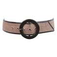 thumbnail image 1 of Ladies Patent Leather Piping Edge High Waist Fashion Belt, 1 of 4