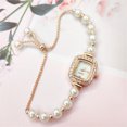 thumbnail image 1 of Ladies Pearl Bracelet Watch, Rose Gold Case with White Dial Watch for Women, Elegant Faux Pearl Strap Quartz Wristwatch for Women, Luxury Jewelry Watch Gifts for Womens, 1 of 3