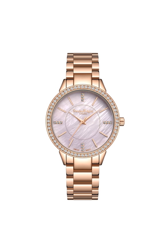 Ladies Pearlescent Rose Watch