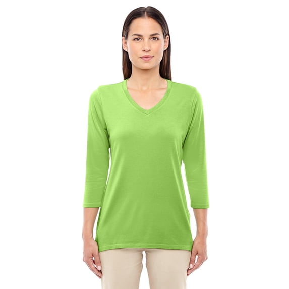 Ladies' Perfect Fit Bracelet Length V-Neck Top