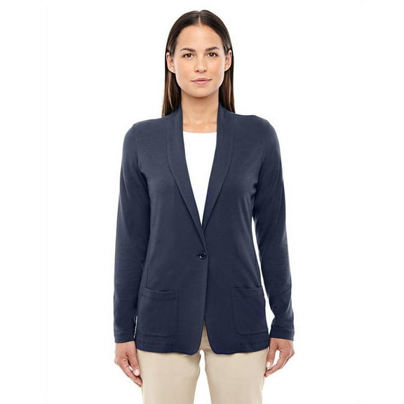 Ladies' Perfect Fitâ„¢ Shawl Collar Cardigan - NAVY - L