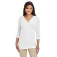 thumbnail image 1 of Ladies' Perfect Fit™ Y-Placket Convertible Sleeve Knit Top - WHITE - 3XL, 1 of 3