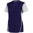 thumbnail image 1 of Ladies Performance Two-Button Color Block Jersey-7R6X2X, 1 of 1