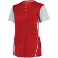 thumbnail image 1 of Ladies Performance Two-Button Color Block Jersey, 1 of 1