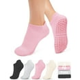 thumbnail image 1 of Ladies' Pilates socks - Yoga, suitable for aerobics, hospitals and other environments, can be worn barefoot with anti-slip grip socks, 1 of 5