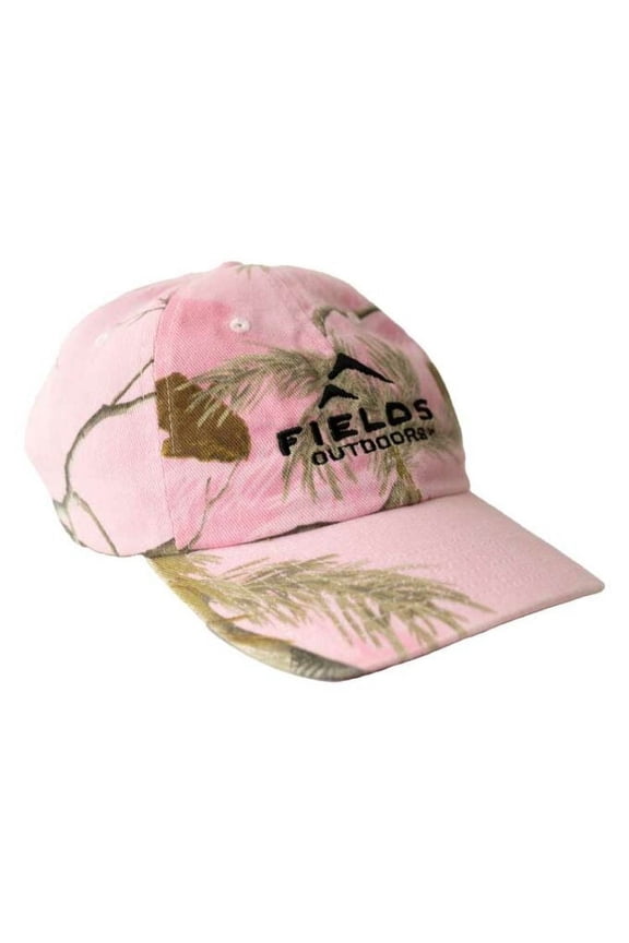 Ladies Pink Camouflage Embroidered Logo Hat | One Size