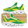 Ladies Platform Shoes Brazil Flag Print Lace Up Sneakers High Quality