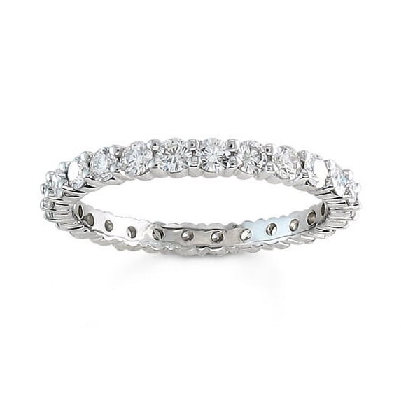 Ladies Platinum shared prong 1.75 ctw G-VS2 diamond wedding band