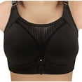 thumbnail image 1 of Ladies Plus Size Bra Non-Wired Full Coverage Push Up Support Bras Minimiser Lace Everyday Lingerie Hollow out Breathable Comfy Pink Bralette Post Surgery Soft Stretch Underwear Ladies M-3XL, 1 of 3