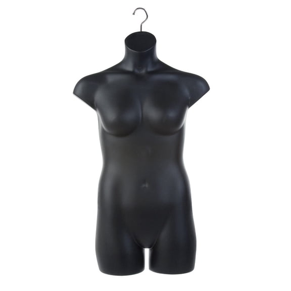 Ladies Plus Size Hanging Torso Form (Black)