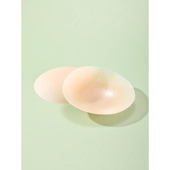 Ladies' Plus-Size Reusable Silicone Nipple Covers - Ultra-Thin Adhesive Breast Pads for Comfortable All-Day Wear