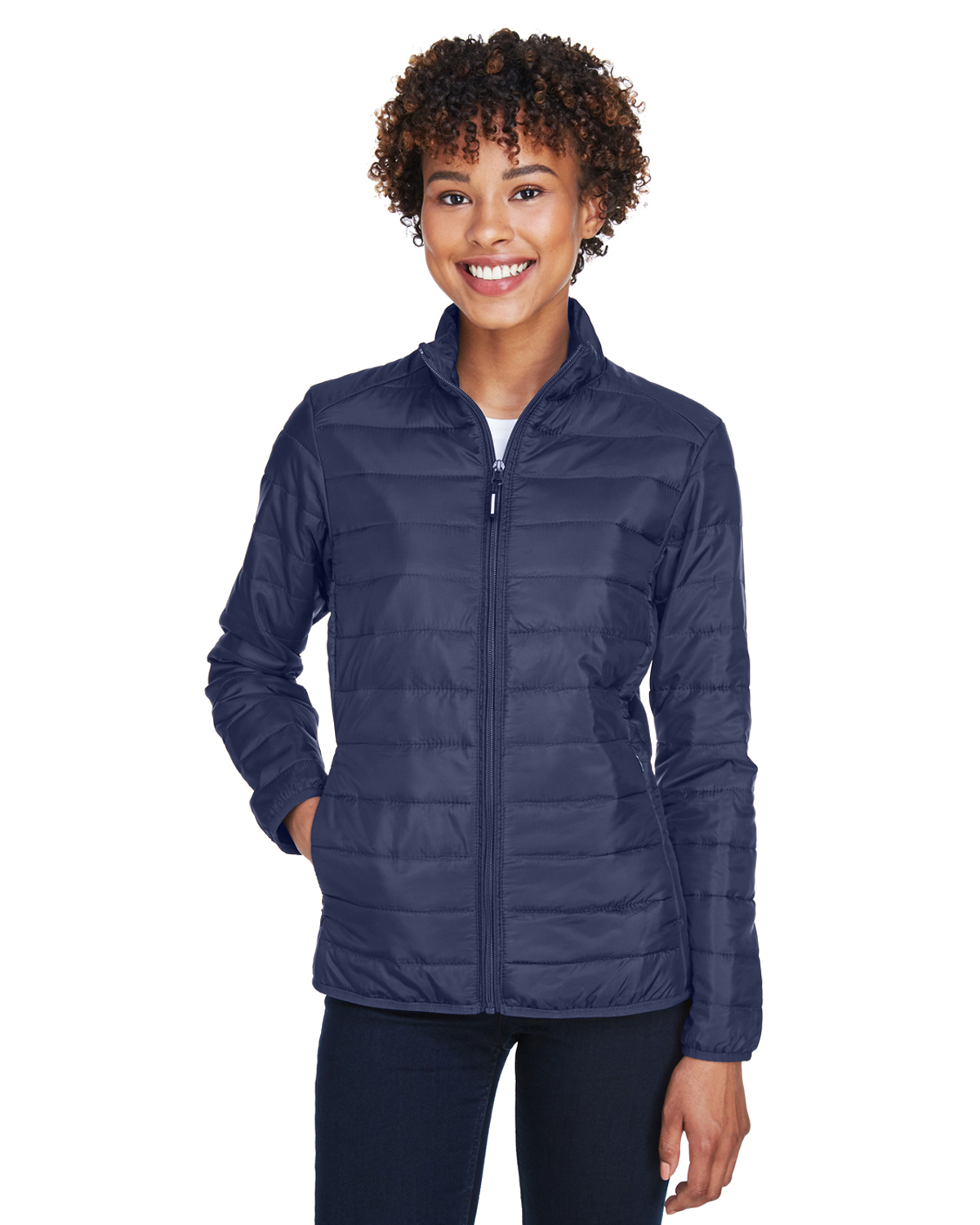 Ladies' Prevail Packable Puffer Jacket - CLASSIC NAVY - S - image 1 of 3