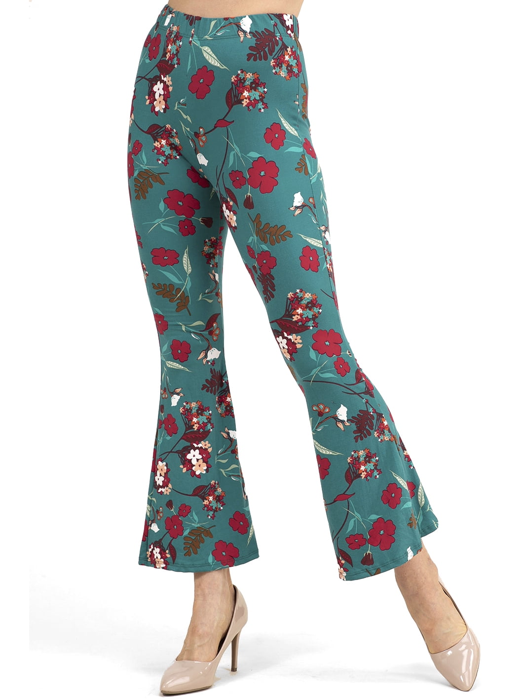 Ladies Printed Flared Pants
