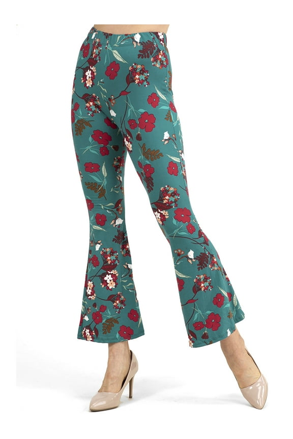 Ladies Printed Flared Pants