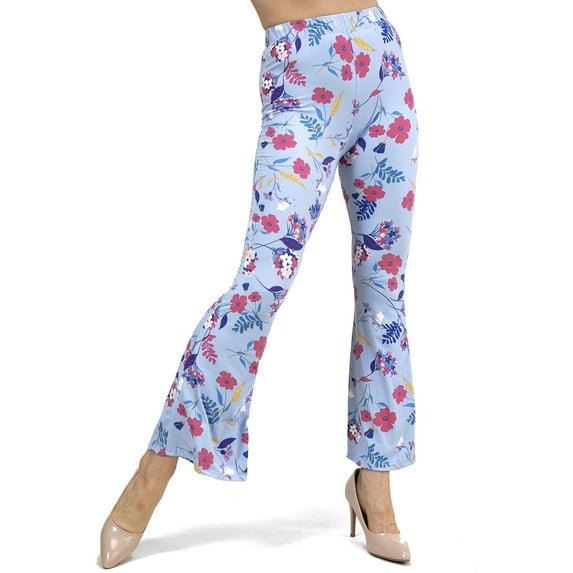 Ladies Printed Flared Pants