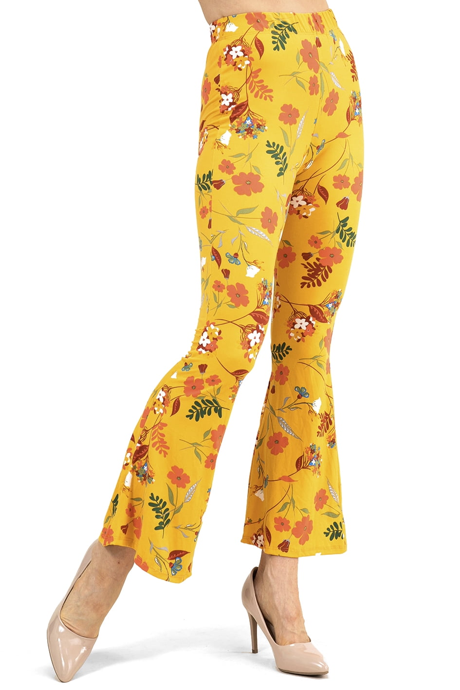 Ladies Printed Flared Pants
