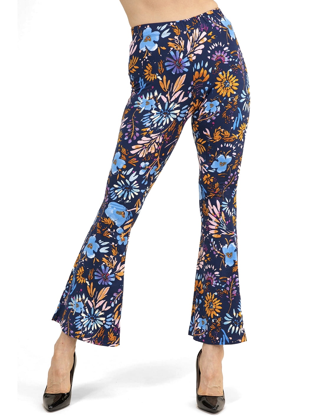 Ladies Printed Flared Pants
