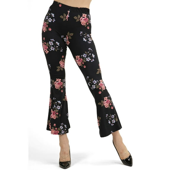 Ladies Printed Flared Pants