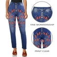 thumbnail image 1 of Ladies Printed Jeans - Red Lollipops Women's Jeans (Front Printing) - M, 1 of 5
