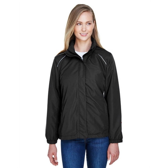 Ladies' Profile Fleece-Lined All-Season Jacket - BLACK - M