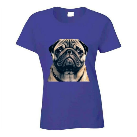 Ladies Pug T Shirt
