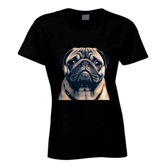 Ladies Pug T Shirt