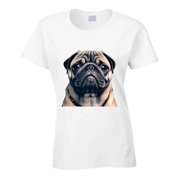 Ladies Pug T Shirt