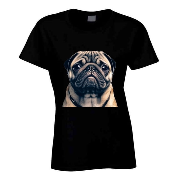 Ladies Pug T Shirt