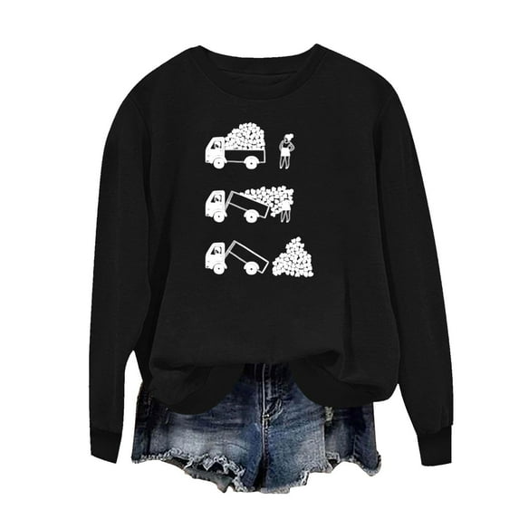 Ladies Pullover with Hood Lover Loose Fit Outfit Sweatshirts for Juniors Crewneck Happy Gift Valentines Day Brunch Fall Winter 2026 Clothing Trendy