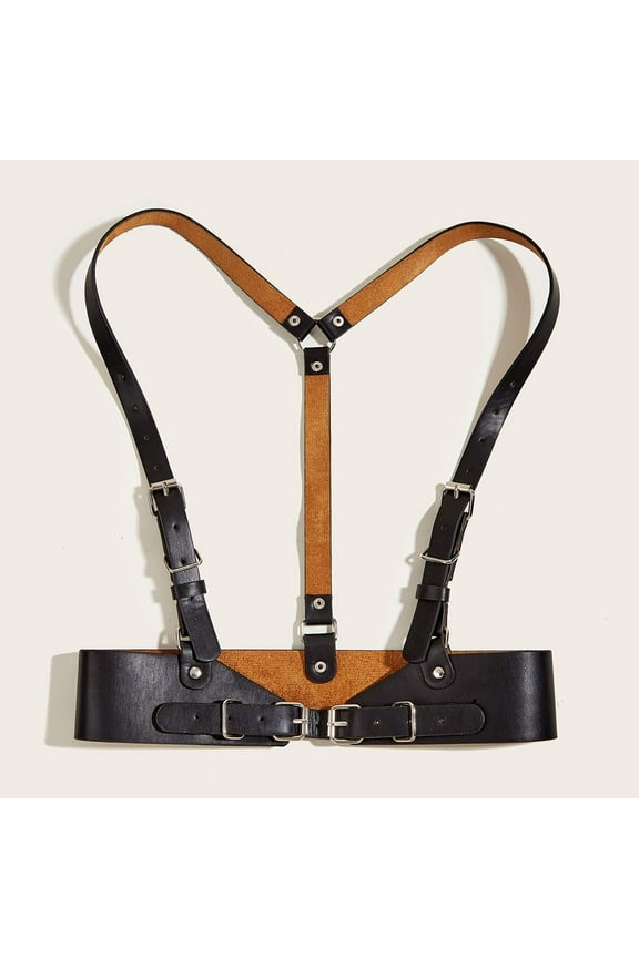 Ladies Punk ladies outer Strap Strap style waist cover leather belt Slide Belt Men Mechanic Belt Buckles Men Western Belt with No Holes Engineer Belt Leather Slide Belts for Men Leather Belt Buckle