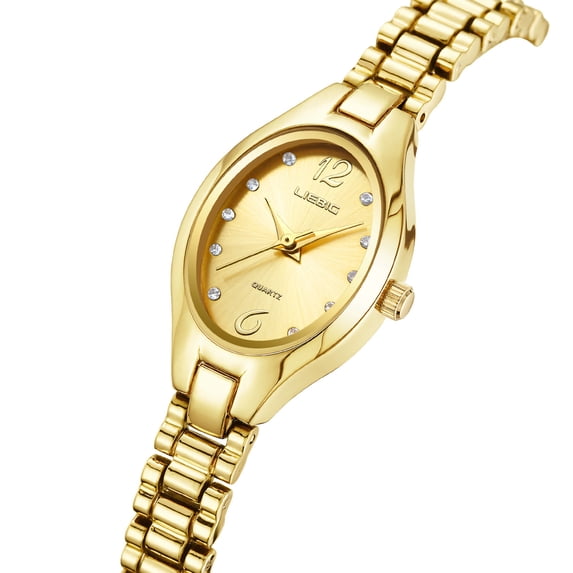 Ladies' Quartz Watch with Elegant Design, Rhinestone Accents, Water Resistance, and Comfortable Stainless Steel Strap for Daily and Formal Wear