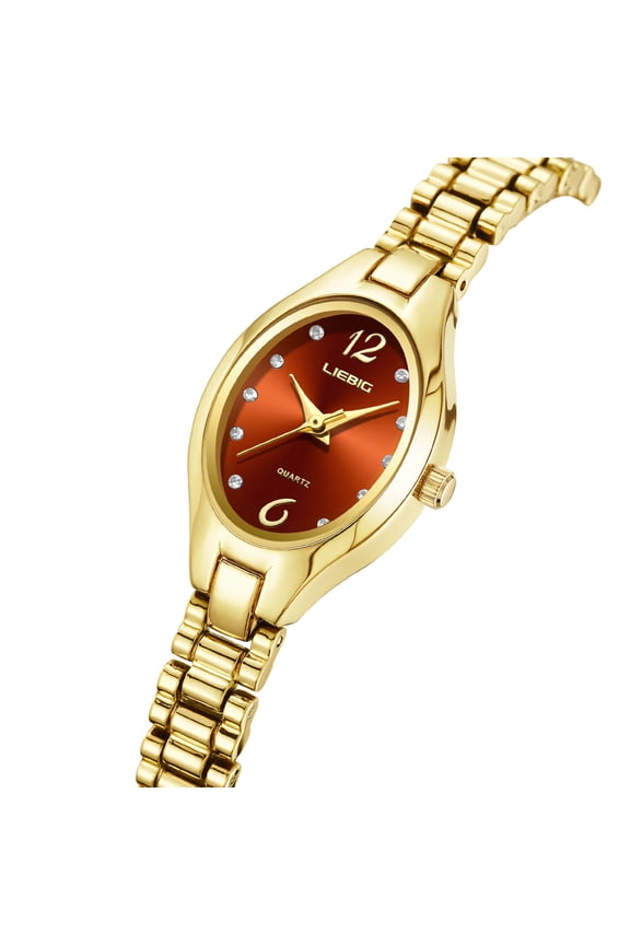 Ladies' Quartz Watch with Elegant Design, Rhinestone Accents, Water Resistance, and Comfortable Stainless Steel Strap for Daily and Formal Wear