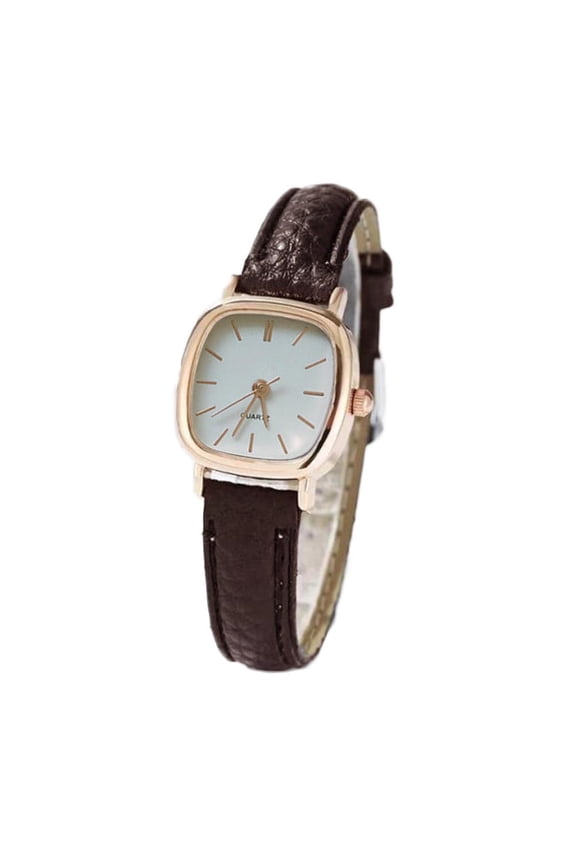 Ladies' Quartz Watch with Leather Strap - Alloy Case, Perfect for Festive Occasions