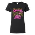 thumbnail image 1 of Ladies Queens Are Born In July Crown Funny DT T-Shirt Tee, 1 of 2