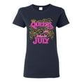 thumbnail image 1 of Ladies Queens Are Born In July Crown Funny DT T-Shirt Tee, 1 of 2