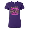 thumbnail image 1 of Ladies Queens Are Born In March Crown Funny DT T-Shirt Tee, 1 of 2