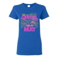 thumbnail image 1 of Ladies Queens Are Born In May Crown Funny DT T-Shirt Tee, 1 of 2
