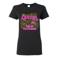thumbnail image 1 of Ladies Queens Are Born In October Crown Funny DT T-Shirt Tee, 1 of 2