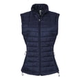 thumbnail image 1 of Burnside B5703 Ladies Box Quilted Puffer Vest-Navy-L, 1 of 3