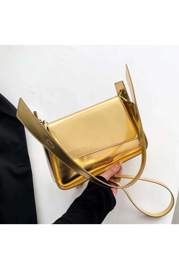 Ladies' Radiant Leisure Satchel - Elegant Crossbody and Shoulder Bag