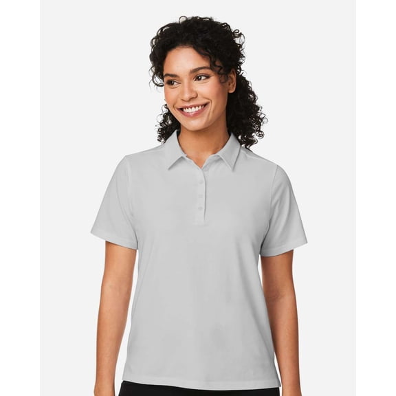 Devon & Jones DG120W Women's Raleigh Stretch Polo-Grey-S