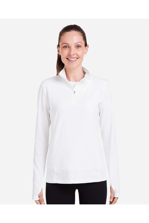 TW300 Women's Recess Quarter-Zip Pullover-White-XL