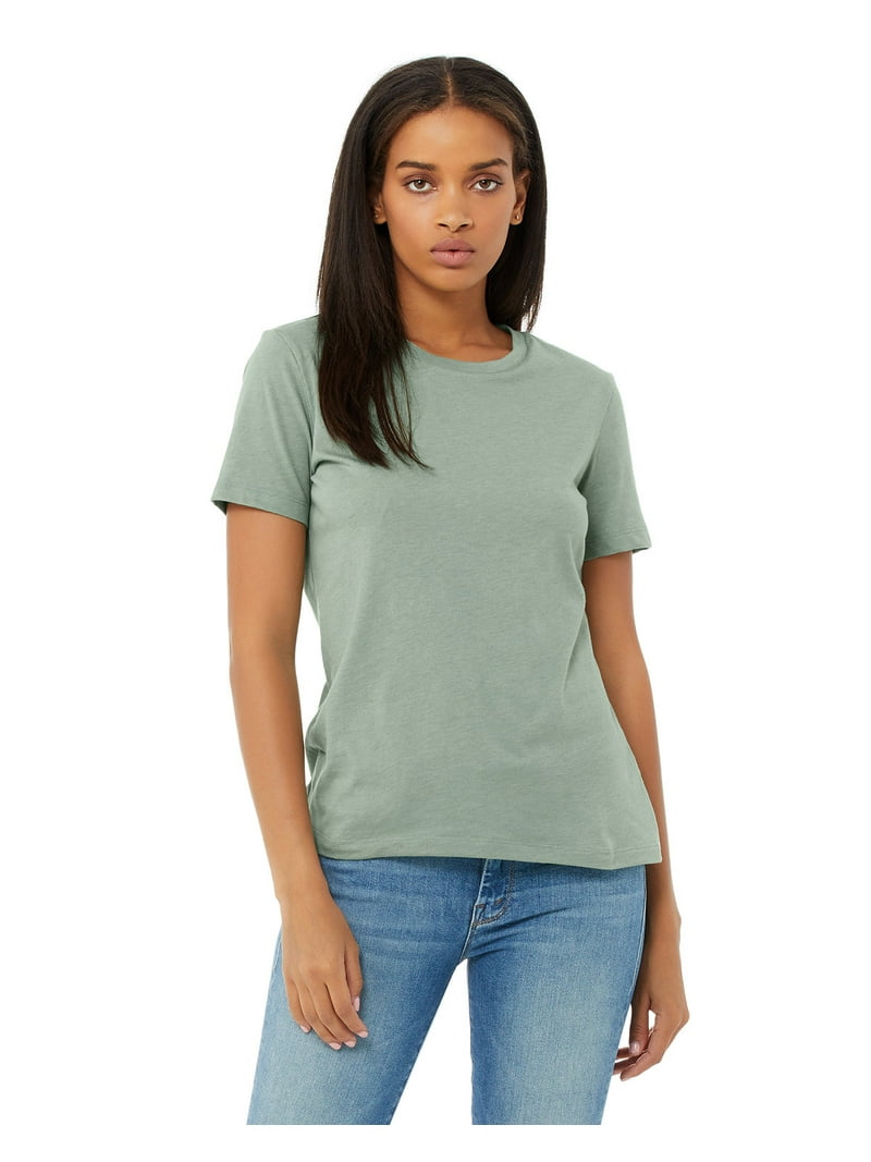 BELLA + CANVAS Ladies' Relaxed Heather CVC Short-Sleeve T-Shirt
