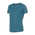 thumbnail image 1 of Ladies' Relaxed Heather CVC Short-Sleeve T-Shirt HTHR DEEP TEAL L, 1 of 3