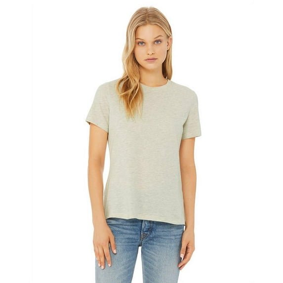 Ladies' Relaxed Heather CVC Short-Sleeve T-Shirt - HTHR PRSM NATURL - S