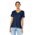 thumbnail image 1 of Ladies' Relaxed Jersey V-Neck T-Shirt - NAVY - M, 1 of 3