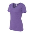 thumbnail image 1 of Ladies' Relaxed Jersey V-Neck T-Shirt PURPLE TRIBLEND S, 1 of 3