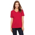thumbnail image 1 of Ladies Relaxed Jersey V Neck T Shirt, 1 of 2