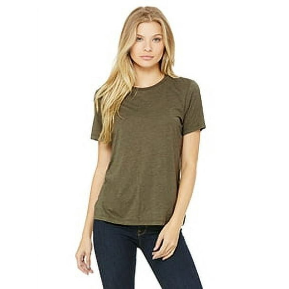 Ladies' Relaxed Triblend T-Shirt OLIVE TRIBLEND XL